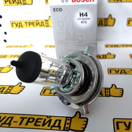 Лампа Галогенная H4 12V 60/55W Bosch ECO 1 987 302 803